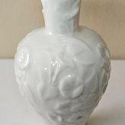 PPP189-"Flowers Of Affection" Fine Ivory China Vase