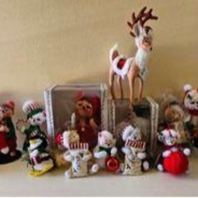 PPP025-Collection Of Annalee Chrismas Themed Collectibles