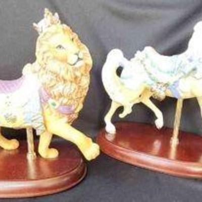 PPP044 - Lenox Carousel Collection Circus Horse and Lion