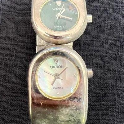 PPP256- Croton Quartz Double Face Wrist Watch