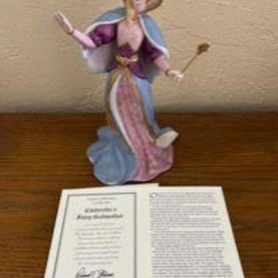 PPP046- Limited Edition Lenox Cinderellas Fairy Godmother Porcelain Figurine 