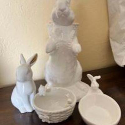 PPP144- Assortment Of William & Sonoma Easter Decorations 