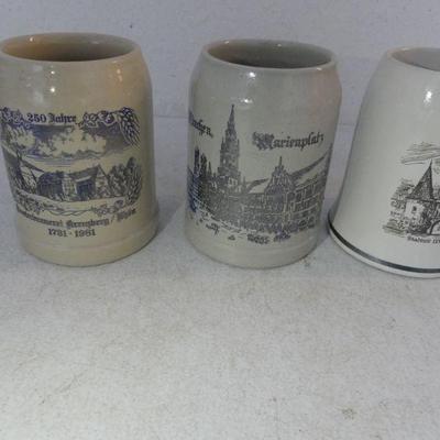 Vintage 3 Ceramic ½-Liter Mugs from Klaus Ströder, Kemp und Ferdinand
