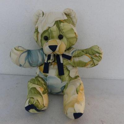 Salvatore Ferragamo Silk Scarf Plush Teddy Bear - 18"