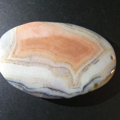 Ready-to-Set Oval Ocean Wave Agate - 85mm x 55mm - 463.5 ct
