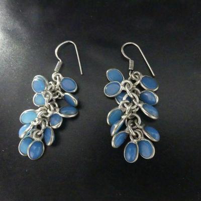 Chalcedony Dangle Earrings