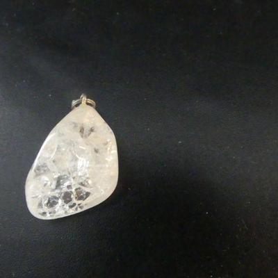 Crystal Quartz Drop Pendant
