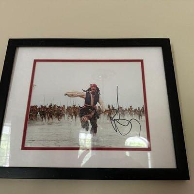 Autographed Johnny Depp Photo