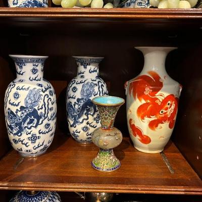 Vintage and antique Chinese vases