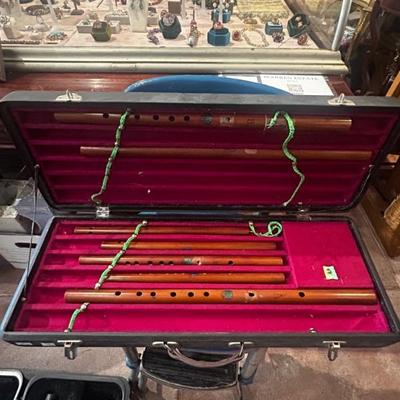 Vintage wooden flutes 