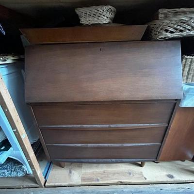Mcm secretary desk- solid walut