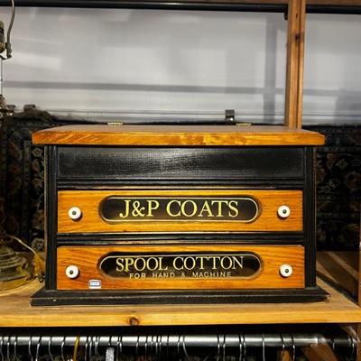 Antique Hardware Store Counter Top Cabinet 