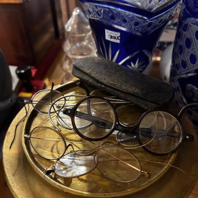 Antique glasses lot 