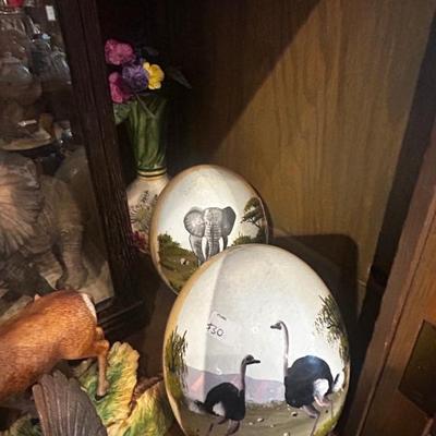 Painted Ostrich eggs 
