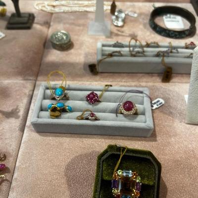 Precious stone rings