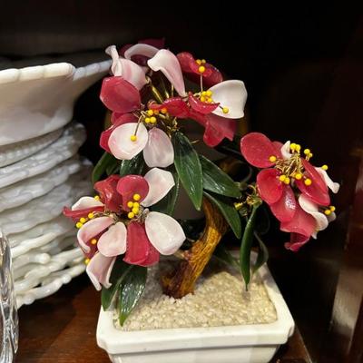 Semi-precious stone flower bouquet 