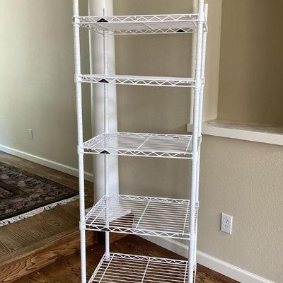 GRLI700 Intermetro Metal Rack	Coated in white, this is a very clean 5 tier, adjustable storage, commercial shelf, rack. Made of sturdy...