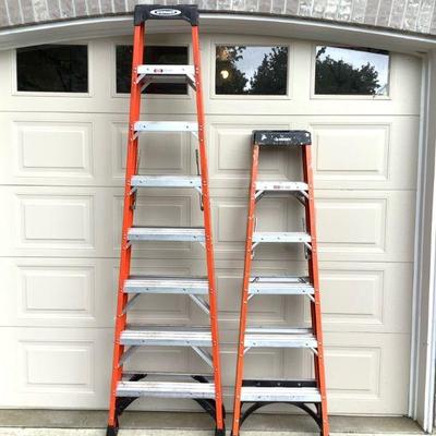 GRLI207 Werner/Husky Ladders	Husky 6ft ladder, has some paint marks on it. Model# 01-46002-00. Werner 8ft ladder, has some wear to it....