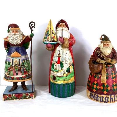 GRLI210 Jim Shore Santa’s	All Santa's are from the Heartwood Creek collection by Jim Shore.
