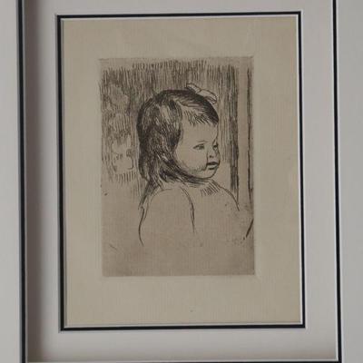 Renoir 	Buste d'Enfant Tourne a Droite
