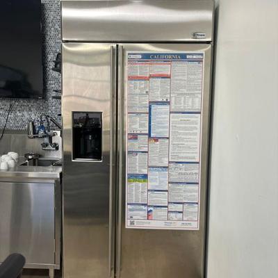 42" Stainless Steele GE Monogram Fridge $3,000