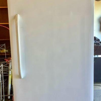 BEDO312 Frigidaire 32.6” Cu. Ft. Upright Freezer	 Model # is:  FFFH20F2QWC.  QFreezer comes with key.  Freezer is approximately 73"...