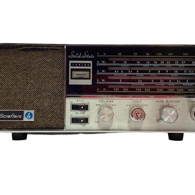 BEDO710 Hallicrafters VNTG Radio	Hallicrafters S-240 house radio from late 60s early 70s, approximately 13.5" x 7" x 5.5"
