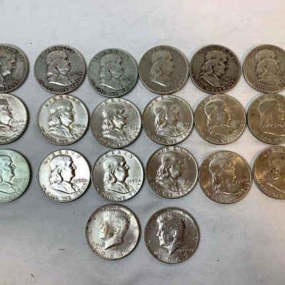 ALSH338 Franklin & Kennedy Half Dollars	Collectable Coins (1948 - 1963)
