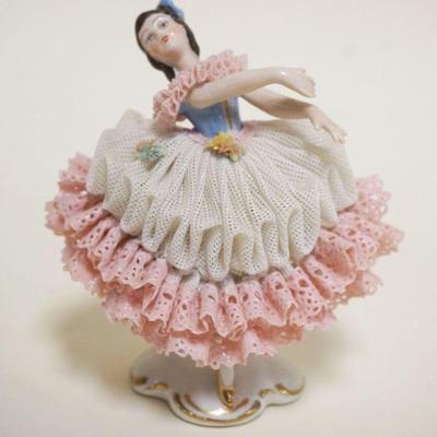 1008	DRESDEN LACE FIGURE OF WOMAN DANCING, APPROXIMATELY 5 IN HIGH
