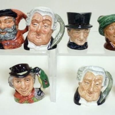 1025	ROYAL DOULTON TOBIES, GROUP OF 10, TALLEST APPROXIMATELY 4 IN
