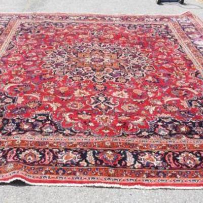 1211	HAND WOVEN ORIENTAL ROOM SIZE RUG, APPROXIMATELY 12 FT  9 IN X 10 FT 1 IN
