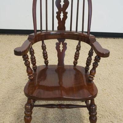 1154	HARDEN SOLID CHERRY CONTINOUS ARM CAPTAINS CHAIR
