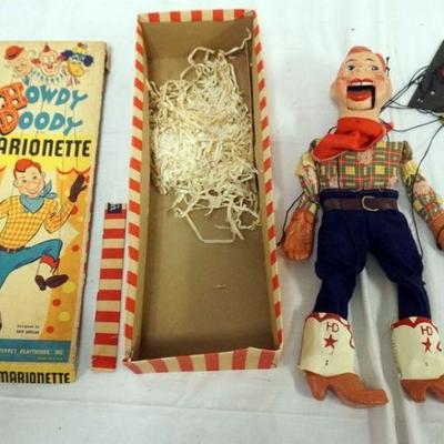 1250	HOWDY DOODY MARIONETTE BY PETER PUPPET PLAY THINGS, BOX TORN

