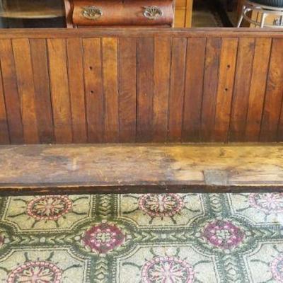 1197	ANTIQUE CHURCH PEW

