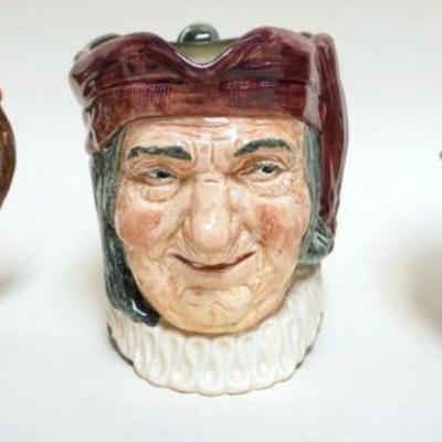 1017	3 ROYAL DOULTON TOBIES, JOHNNY APPLESEED, SIMON THE CELLAR, JOHN PEEL, TALLEST APPROXIMATELY 6 3/4 IN
