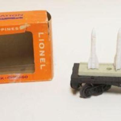 1277	LIONEL O GAUGE TRAIN NO 6844 MISSLE CARRYING CAR
