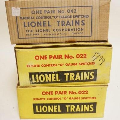 1292	LIONEL O GAUGE TRAIN NO 022 & 042 SWITCHES
