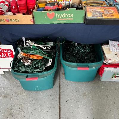 Holiday exstension cords and Lights