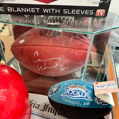 Signed Carson Wentz Football, Full Size - COA