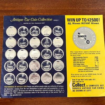 Collectible Sunoco Car Coins