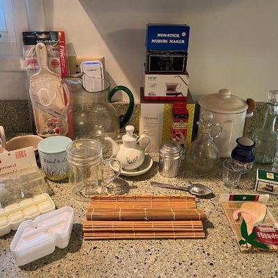 WWW087 Glass Pitcher , Cruets, Musubi Molds, Teavana Infuser & More!