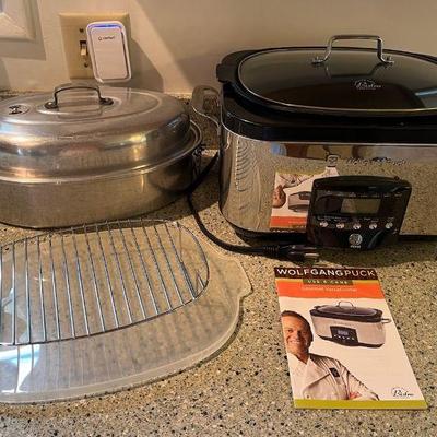 WWW146 Wolfgang Puck Slow Cooker & Mirro Steamer Pot