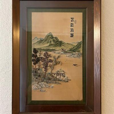 WWW010- 2D Asian Scenic Picture With Sea Shells 