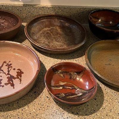 WWW067 Various Ceramic Art Pottery Dishes 