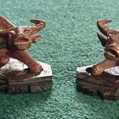 WWW057- Chinese Wood Carving Of Boys On Water Buffalos