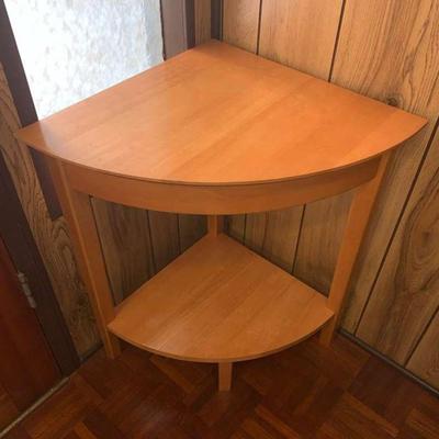 WWW054 Wooden Corner Nightstand