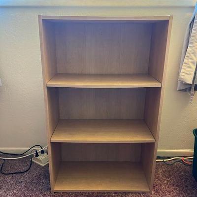 WWW168- (3) Tier Wood Veneer Storage Shelf