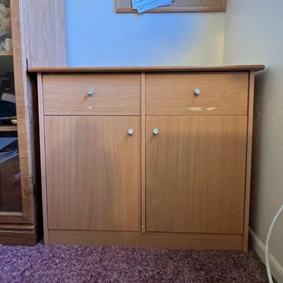 WWW170- (2) Door Cabinet (2) Draw Wood Cabinet 