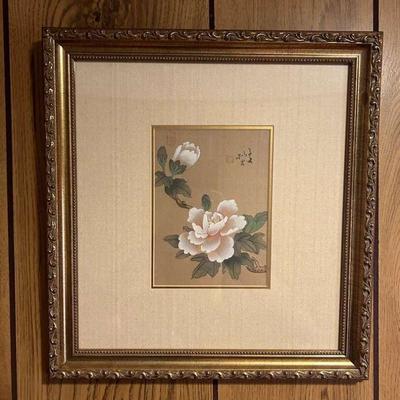 WWW040- Asian Flower Painting 