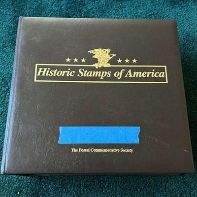 WWW056- Binder of Collectible Historic Stamps Of America - 200 Stamps
